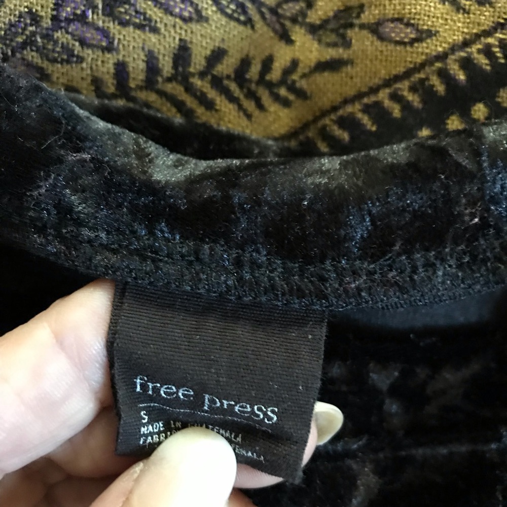 Velour Blk sweatshirt